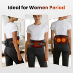 Heated Waist Belt with Electric Vibration Massage, Warmth-Keeping Support Belt