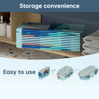 Large Foldable Rectangular Family Swimming Pool, Non-Inflatable Above Ground Pool, Easy Setup Outdoor Pool for Adults and Kids