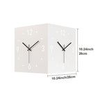 Nordic Dual‑Glow Corner Clock, Silent LED Wall Clock, Modern Minimalist Home Decor for Living Room Bedroom