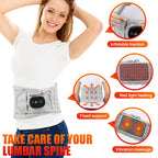 Electric Heating & Massage Waist Belt, Inflatable Airbag Lumbar Support for Back Pain and Posture Correction