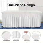 Stretch Spandex Table Cloth Rectangular, Fitted Table Cover for Weddings Parties Banquets Hotel Event Decoration
