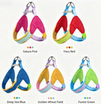 Color Vest-Style Pet Harness for Small Dogs and Cats, Anti-Escape Dog Leash, Breathable