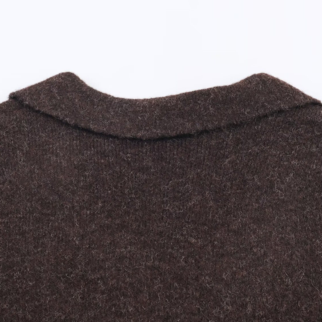 Jewelry button knit suit jacket