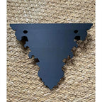 3D Printed Gothic Floating Shelf, Creative Carved Wall Decor, Retro Plant Display Stand for Living Room & Indoor Decor