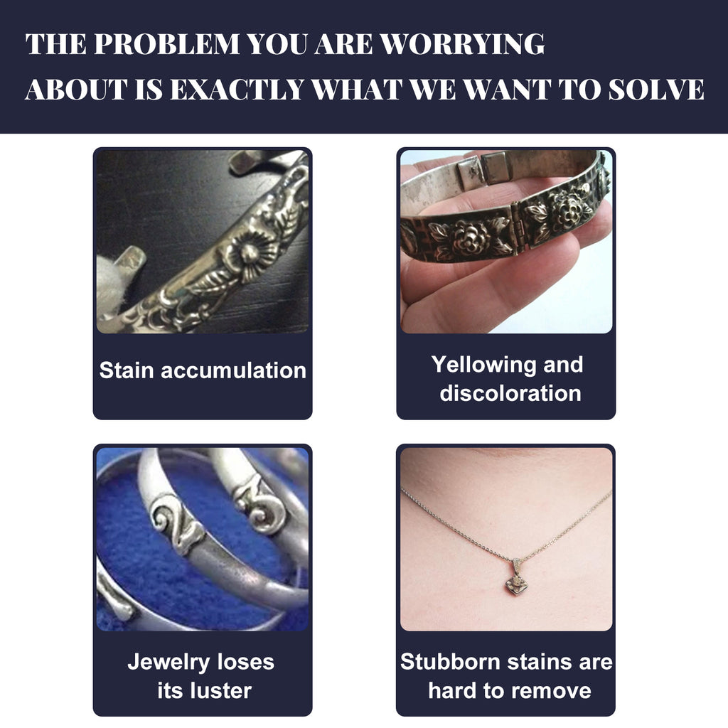 Jewelry Cleaner, Gold And Silver Jewelry Watches Diamond Ring Jewelry Decontamination Anti-Oxidation Cleaner