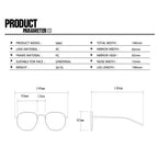 Retro Oval Sunglasses for Women Men Luxury Fashion Brand Female Sun Glasses Punk Unisex Stylish Shades UV400 Sunglasses for Men