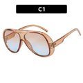Retro Oval Sunglasses for Women Men Luxury Fashion Brand Female Sun Glasses Punk Unisex Stylish Shades UV400 Sunglasses for Men