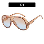 Retro Oval Sunglasses for Women Men Luxury Fashion Brand Female Sun Glasses Punk Unisex Stylish Shades UV400 Sunglasses for Men