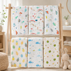 Baby Bath Towel Pure Cotton Gauze Absorbent Newborn Blanket Newborn Baby Shower Bag Children's Towel Soft