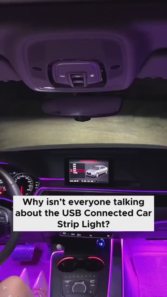 Car Decorations Interior LED Ambient Lights USB LED Panel Dashboard With Atmosphere Flexible Neon Lights With USB Drive