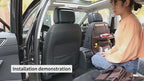 PU Leather Car Storage Bag Multifunction Seat Back Tray Hanging Bag Waterproof Car Organizer Automotive Interior Accessories