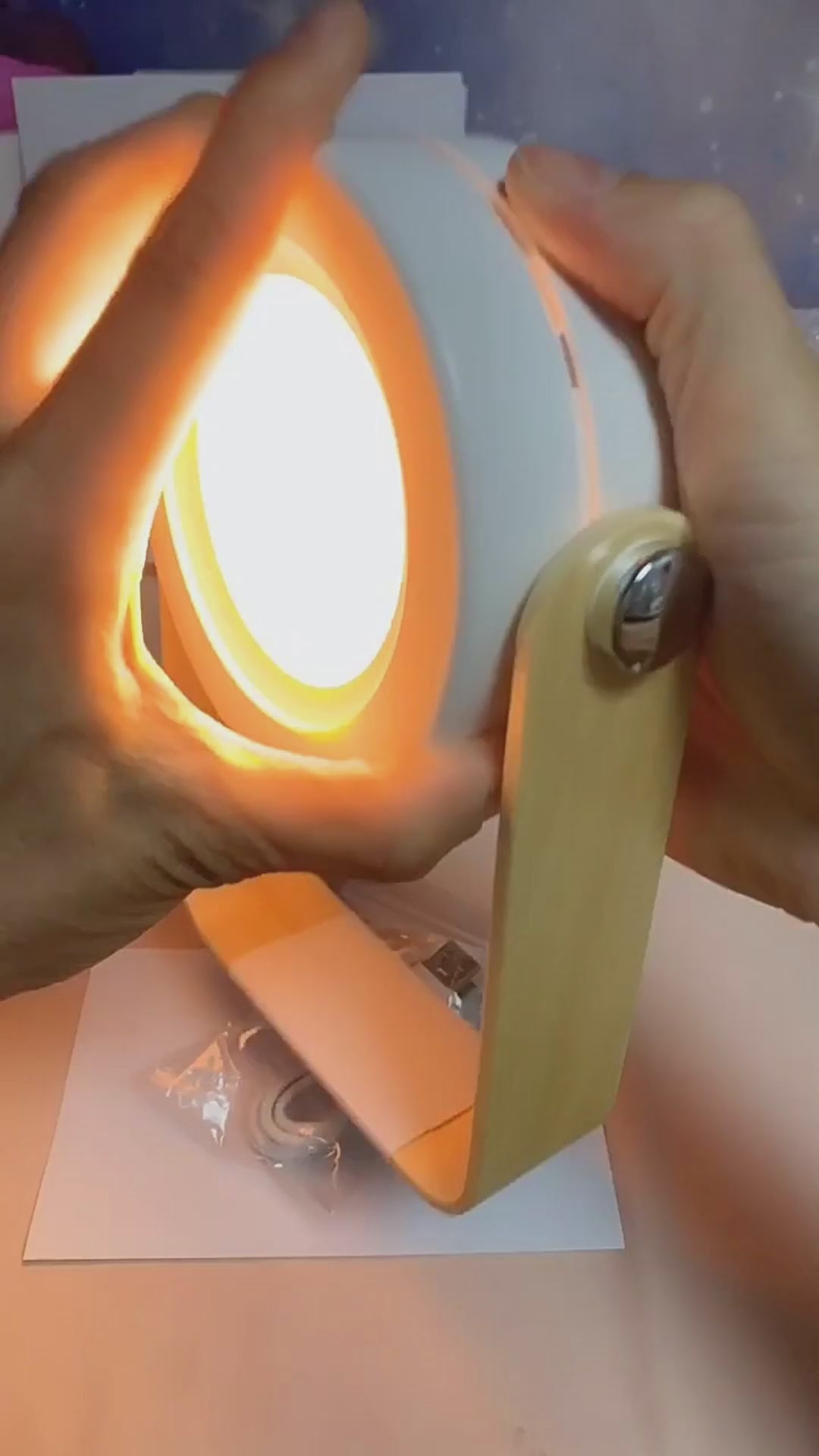 Foldable Touch Dimmable Reading LED Night Light Portable Lantern Lamp USB Rechargeable For Home Decor
