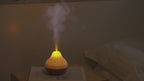Volcano Humidifier Wood Grain Fog Mute Seven-color Ambience Light