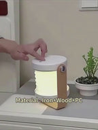Foldable Touch Dimmable Reading LED Night Light Portable Lantern Lamp USB Rechargeable For Home Decor