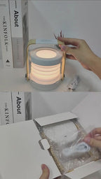 Foldable Touch Dimmable Reading LED Night Light Portable Lantern Lamp USB Rechargeable For Home Decor