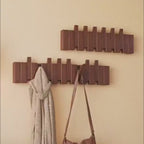 Wall Mounted Wood Coat Racks With 8 Hooks Art Entry Door Porch Hanging Hook Piano Key Shaped Clothes Hook Home Decor