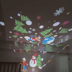 Christmas Magic Projection Light - Waterproof Outdoor Holiday Decorative Atmosphere Lamp For Home Garden Party